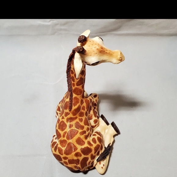 GIRAFFE MOTHER AND BABY FIGURINE By THE HERD MARTHA CAREY Safari Animal Africa - Picture 12 of 16